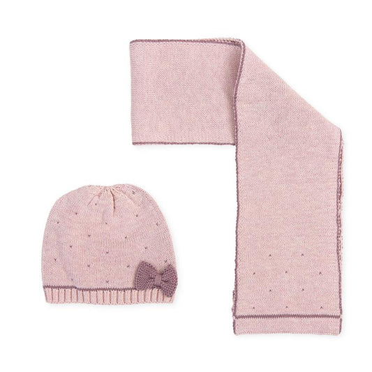ALL SMALL Pink hat + scarf set