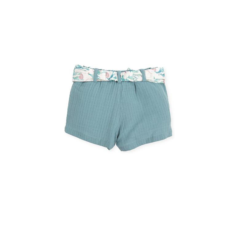 EVERYTHING SMALL Complete 2-piece Top+Shorts Aquamarine Green