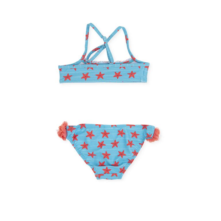 ALL SMALL Turquoise Bikini Starfish Pattern
