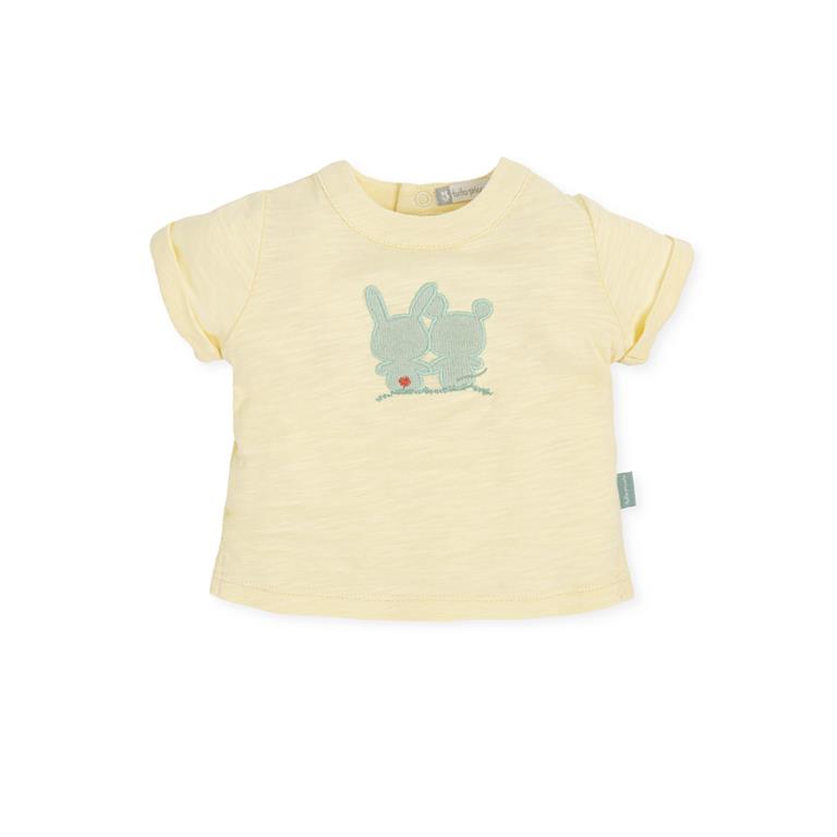 ALL SMALL Yellow Cotton T-shirt
