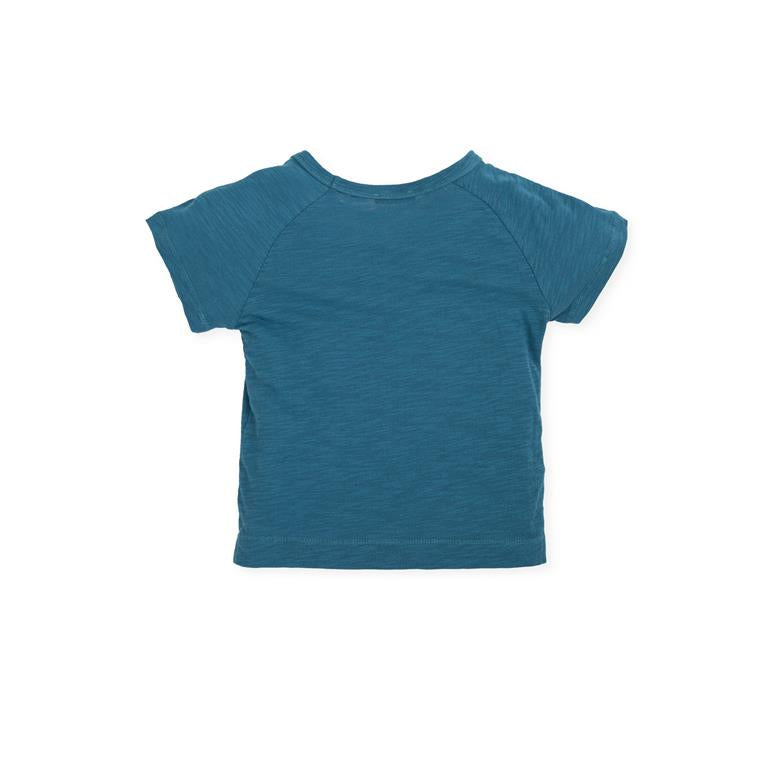 ALL SMALL Atlantic Blue Cotton T-shirt