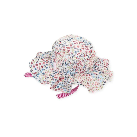 ALL SMALL Multicolored Flower Patterned Cotton Hat