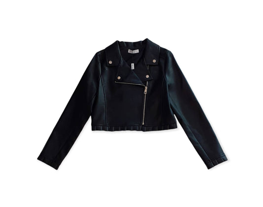 ELSY Black eco-leather jacket